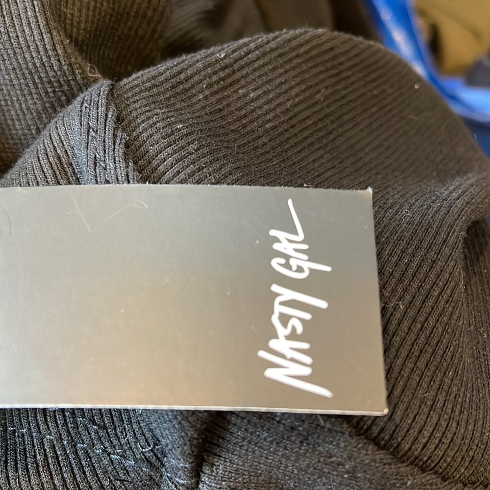 NWT Nasty gal ribbed twist front bodycon maxi dress - Picture 8 of 9